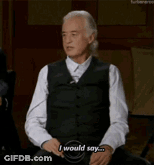 Led Zeppelin Band Jimmy Page Conceited GIF