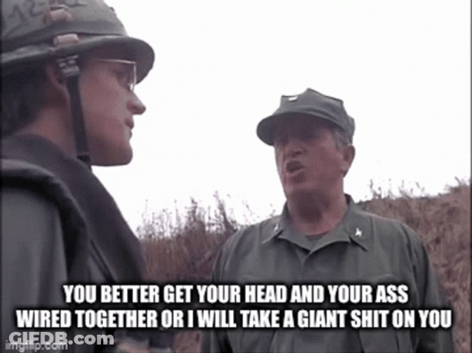 Lee Emrey Full Metal Jacket GIF