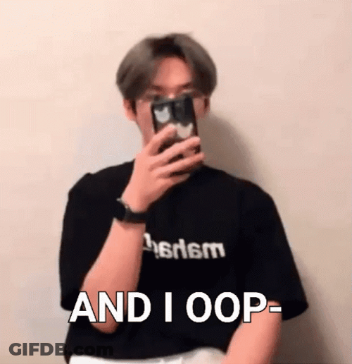 Lee Know Oop Reaction On His Viral Video GIF