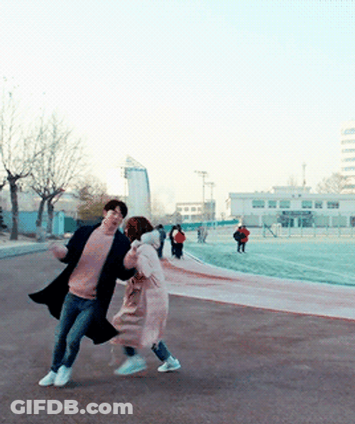 Lee Sung And Nam Joo Running GIF