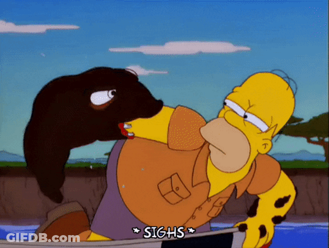 Leech On Homer's Arm GIF
