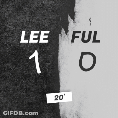 Leeds United (1) Vs. Fulham F.C. (0) First Half GIF