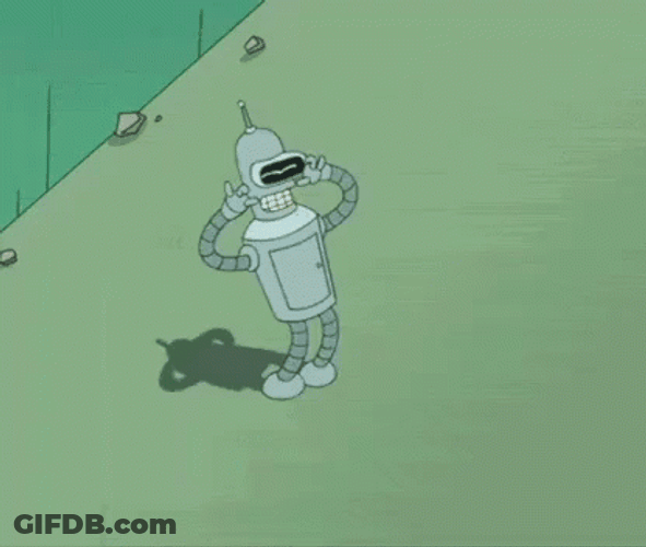 Leela Stomping On Bender GIF