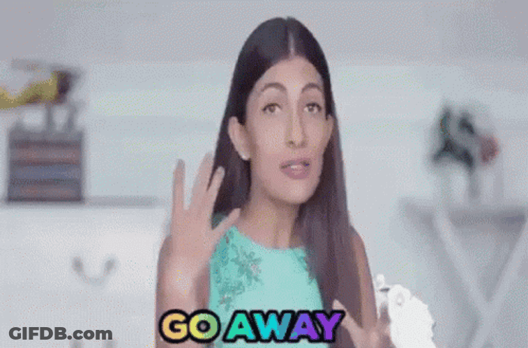 Leeza Mangaldes Go Away GIF