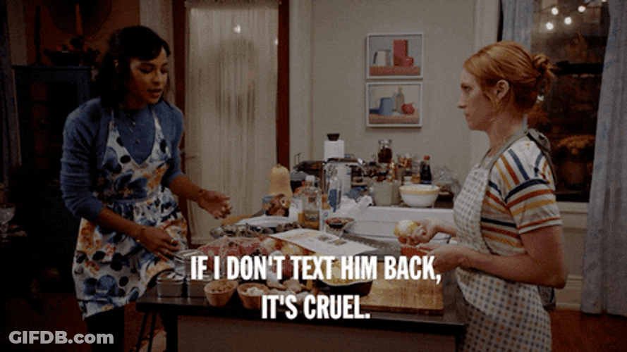 Left On Read Don't Text Him Back GIF
