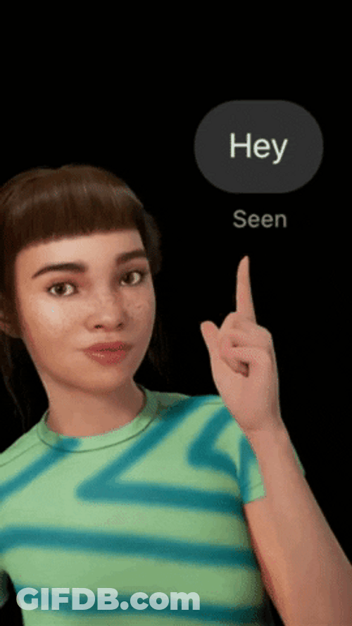 Left On Read Hey Message GIF