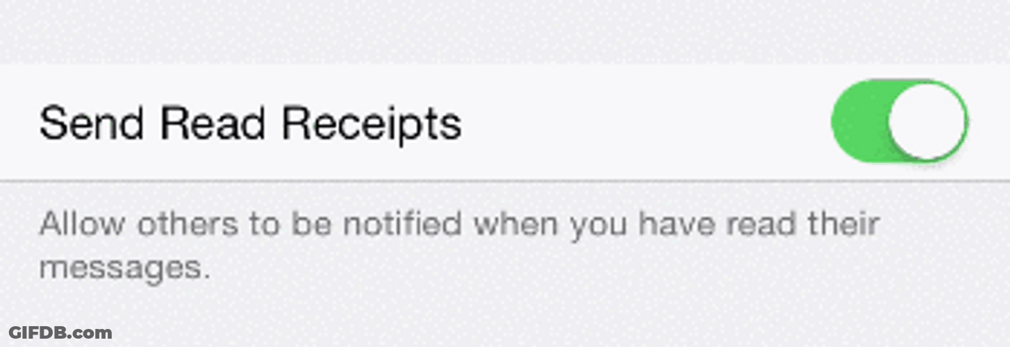 Left On Read Iphone Send Read Receipts GIF