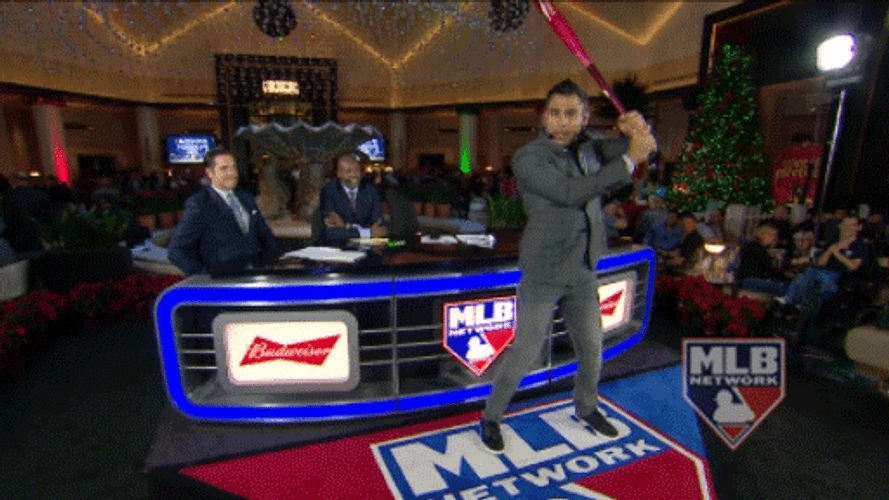 Lefty Guy Shows How To Bat Baseball GIF