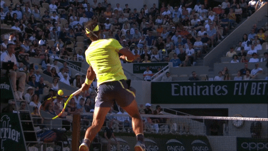 Lefty Man Got The Talent Tennis GIF