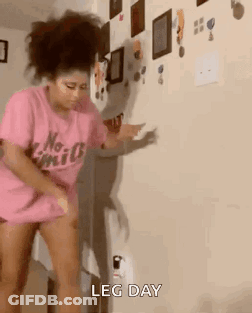 Leg Day Woman Hard To Walk GIF