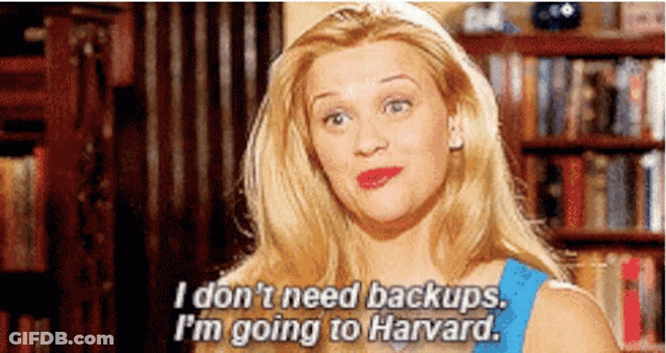 Legally Blonde Reese Witherspoon I Dont Need Backups GIF