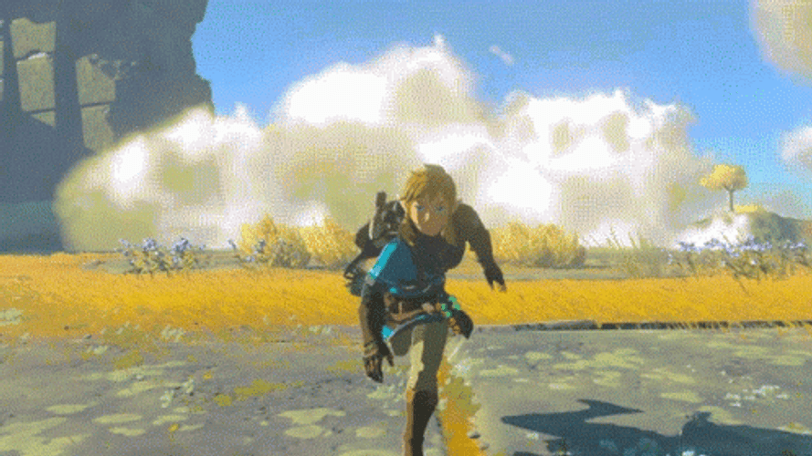 Legend Of Zelda Tears Of The Kingdom Fast Run GIF