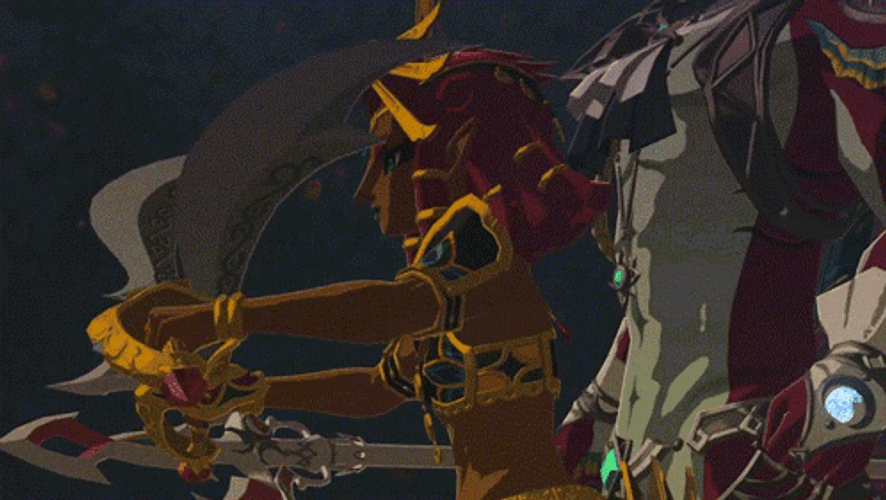 Legend Of Zelda Tears Of The Kingdom Sidon Being Chased GIF