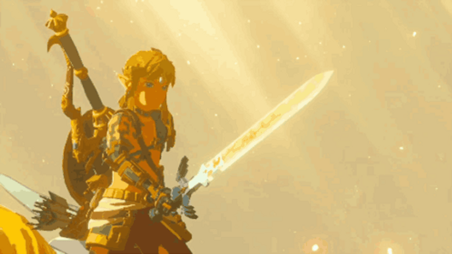 Legend Of Zelda Tears Of The Kingdom Sword GIF