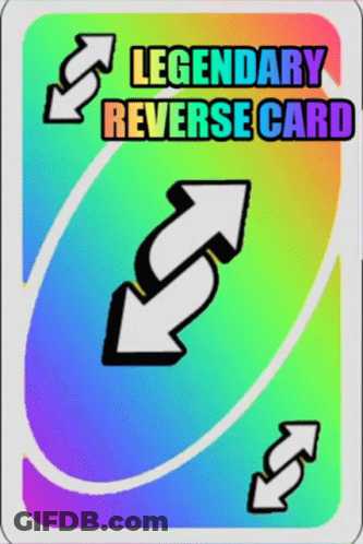 Legendary Reverse Card With Two Arrows GIF