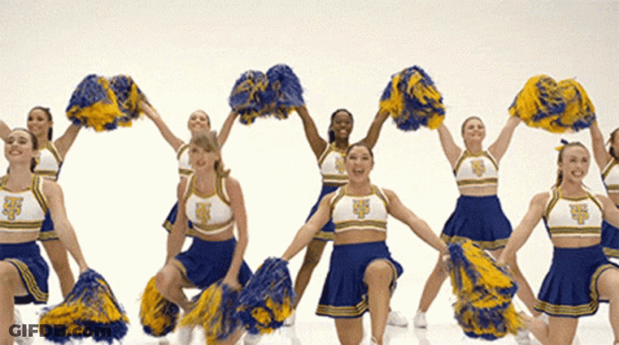 Legendary Taylor Swift Cheer Dance Squad GIF
