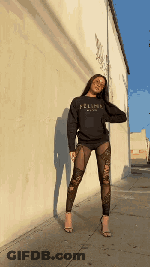 Leggings Tights Stockings Posing Influencer GIF
