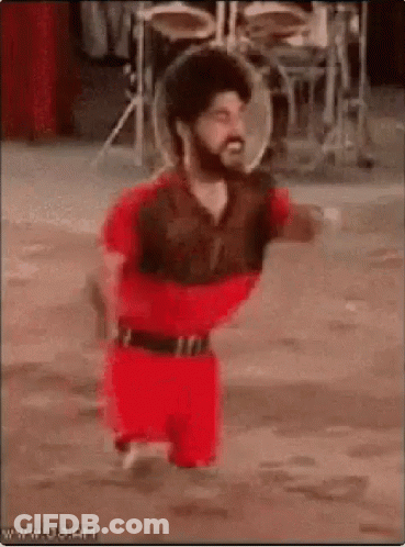 Legless Man Dancing In Front Of Drums GIF