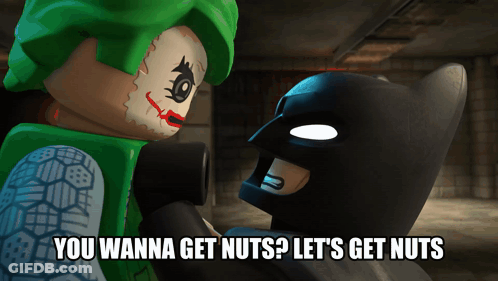 Lego Batman And Joker Get Nuts GIF