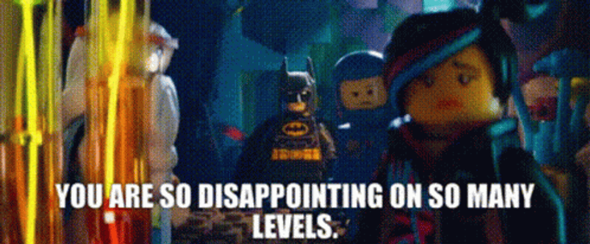 Lego Batman Disappointment On So Many Levels GIF