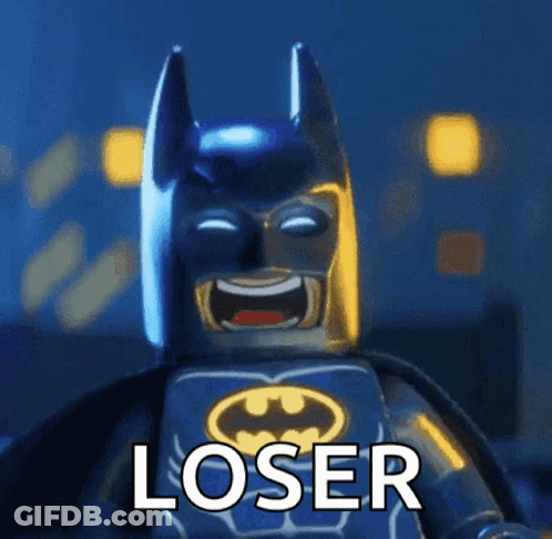 Lego Batman Loser GIF