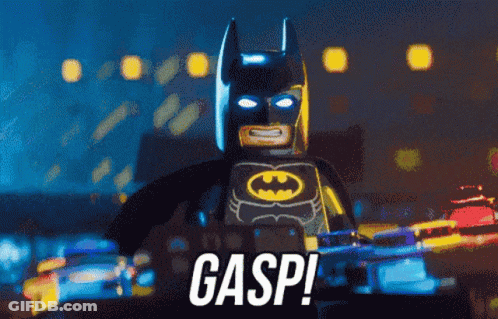 Lego Batman Saying Gasp GIF