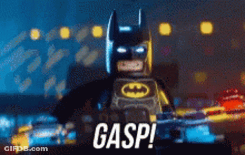 Lego Batman Saying Gasp GIF