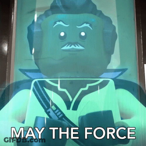 Lego Character May The Force GIF