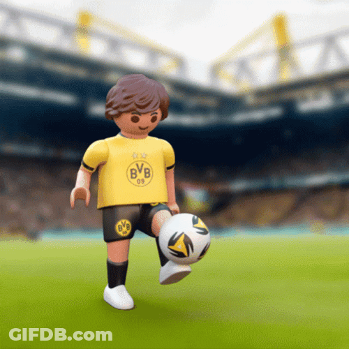 Lego Character Playing Futbol GIF