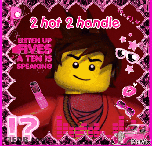 Lego Character Saying 2 Hot 2 Handle GIF