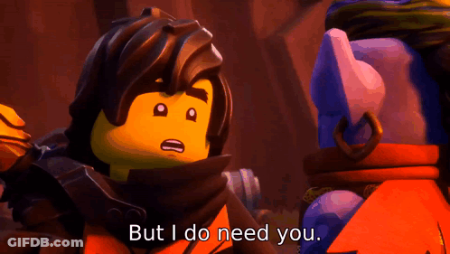 Lego Character Saying But I Do Need You GIF