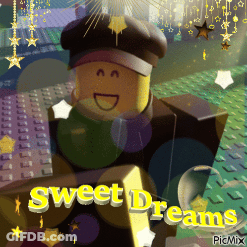 Lego Character Saying Sweet Dreams GIF