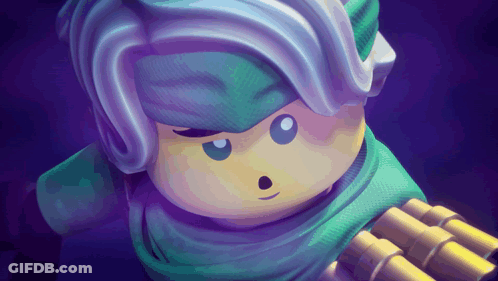 Lego Character Surprised Close Up GIF
