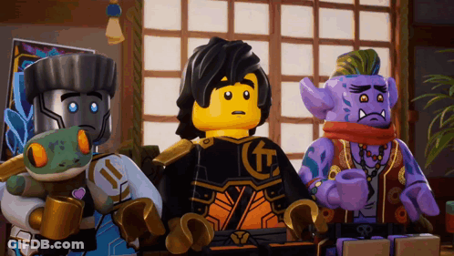 Lego Characters With Letter T GIF