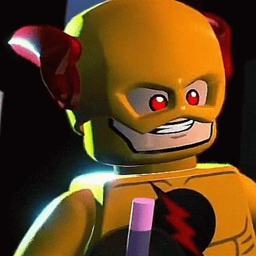 Lego DC Superhero Reverse Flash Drinking GIF