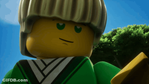 Lego Figure Serious Close Up GIF
