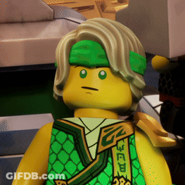 Lego Figure With Green Headband GIF