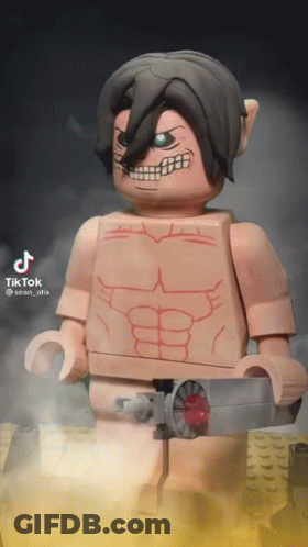Lego Figure With Gun Arm GIF
