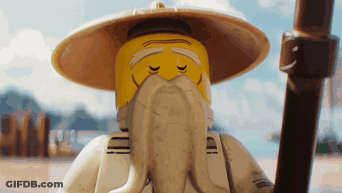 Lego Figure With Hat And Beard GIF