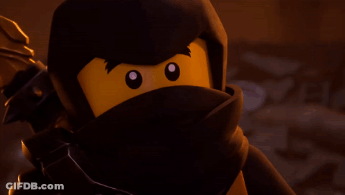 Lego Figure With Sword GIF