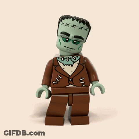 Lego Frankenstein In Suit And Tie GIF