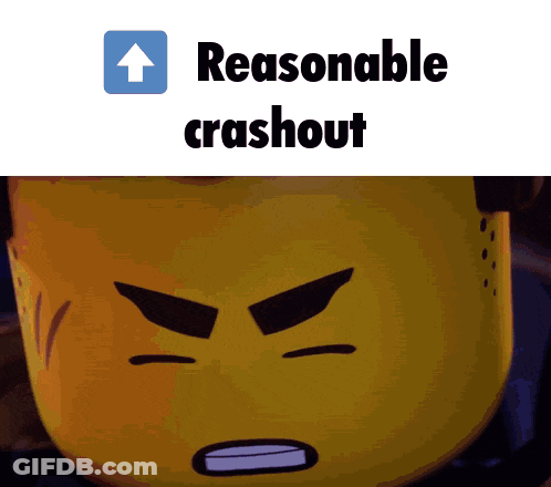 Lego Head Reasonable Crashout GIF