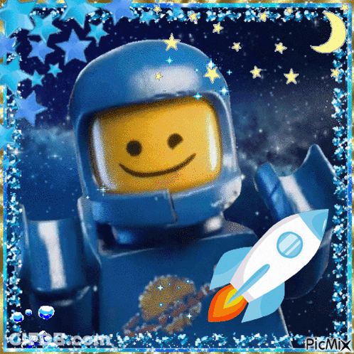 Lego Knight With Helmet And Shield GIF