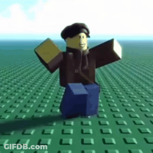 Lego Man Dancing In Video Game GIF