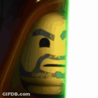 Lego Man Face Close Up GIF