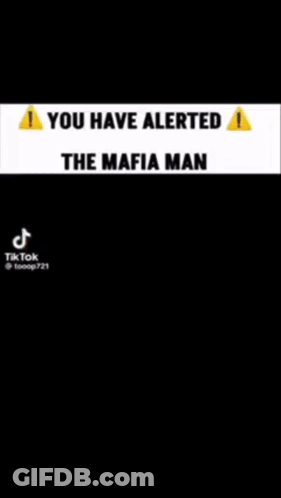 Lego Man In Black Hat Says You Have Alerted The Mafia Man GIF