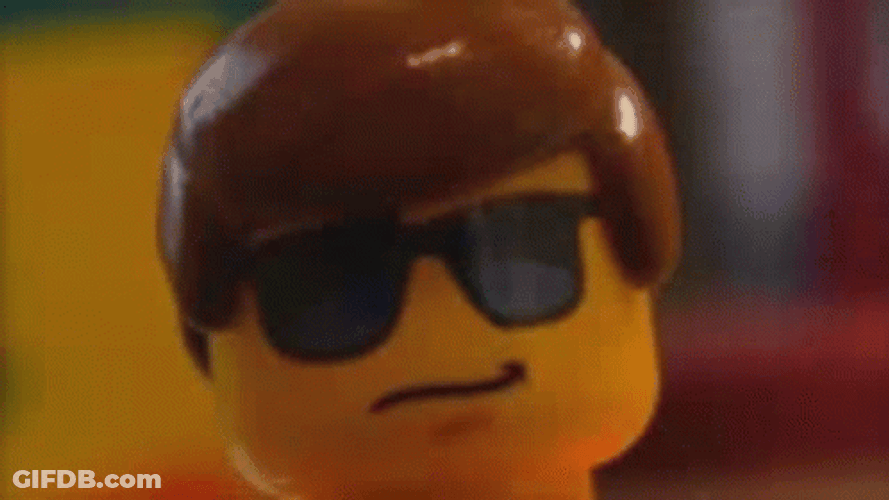 Lego Man In Shades GIF