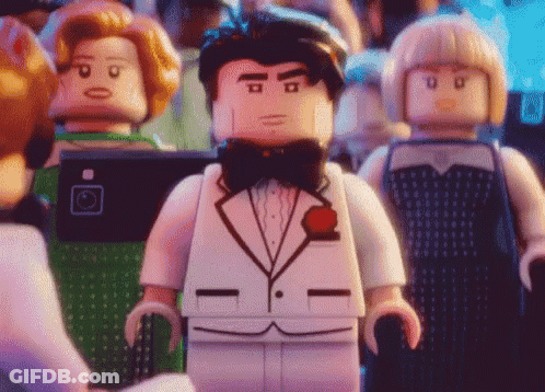 Lego Man In Tuxedo And Bow Tie GIF