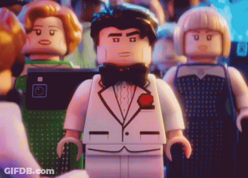 Lego Man In Tuxedo And Bow Tie GIF