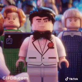 Lego Man In Tuxedo And Bow Tie GIF